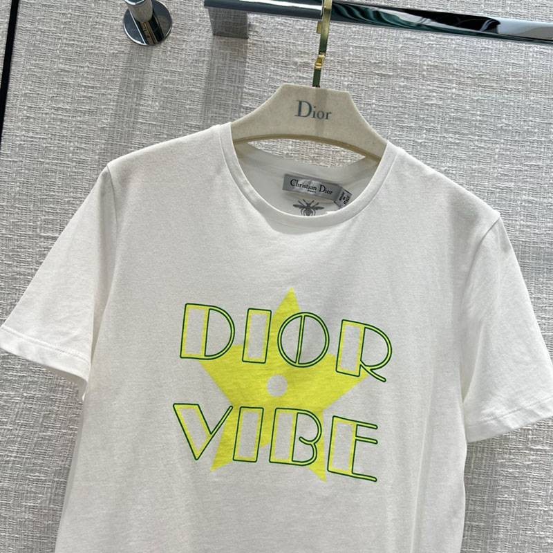 最安値挑戦ディオール VIBE Tシャツ 偽物 コットンジャージー & リネン dei13685